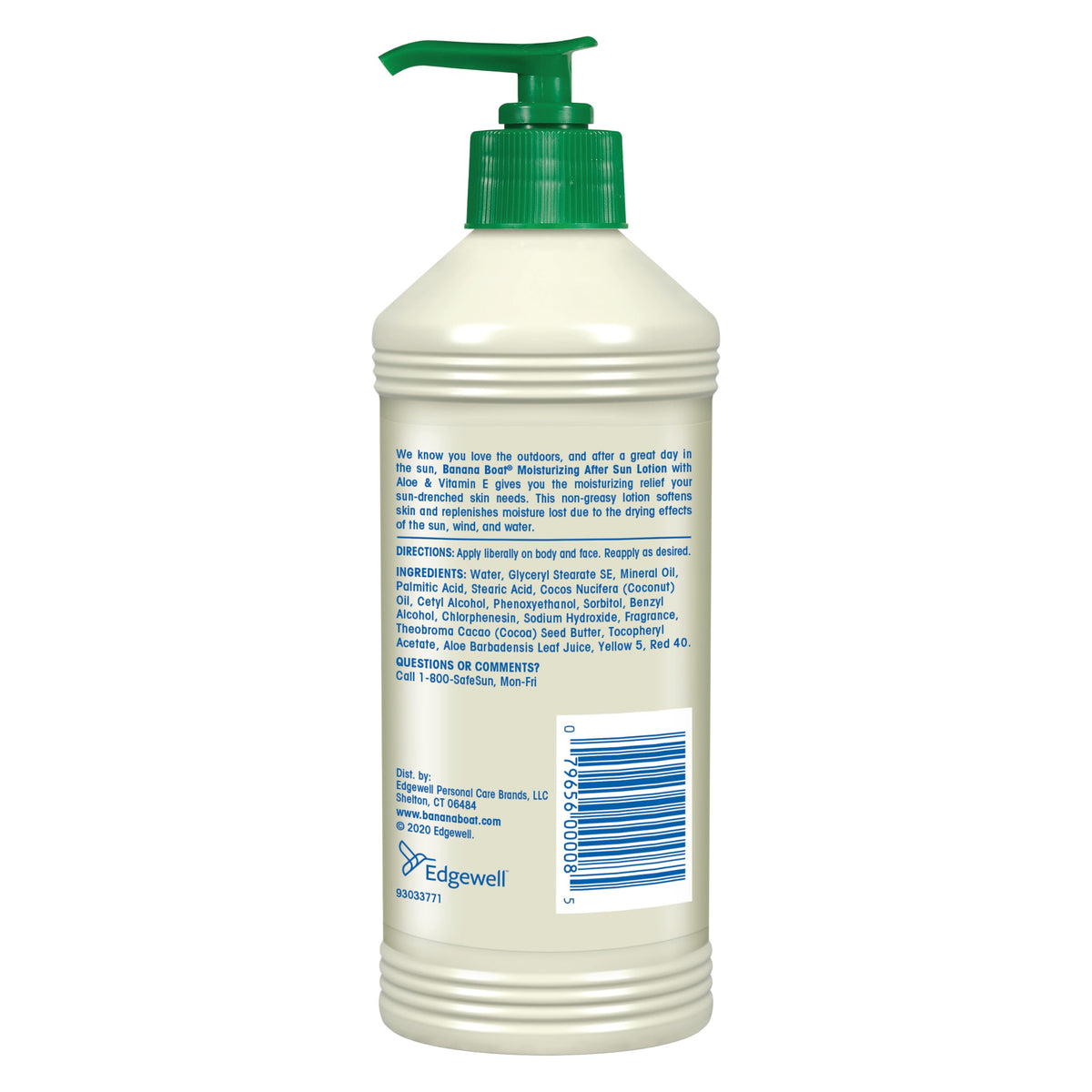 Banana Boat Moisturizing After Sun Lotion with Aloe, 16 Fl Oz Banana Boat