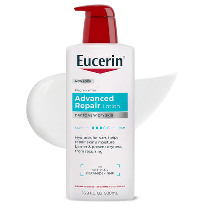 Eucerin Advanced Repair Lotion, Urea Enriched, 16.9 FL OZ Eucerin
