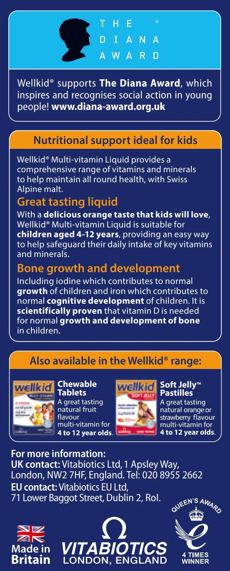 Wellkid by Vitabiotics Multi-Vitamin Liquid 150ml Wellkid buy australia supplements