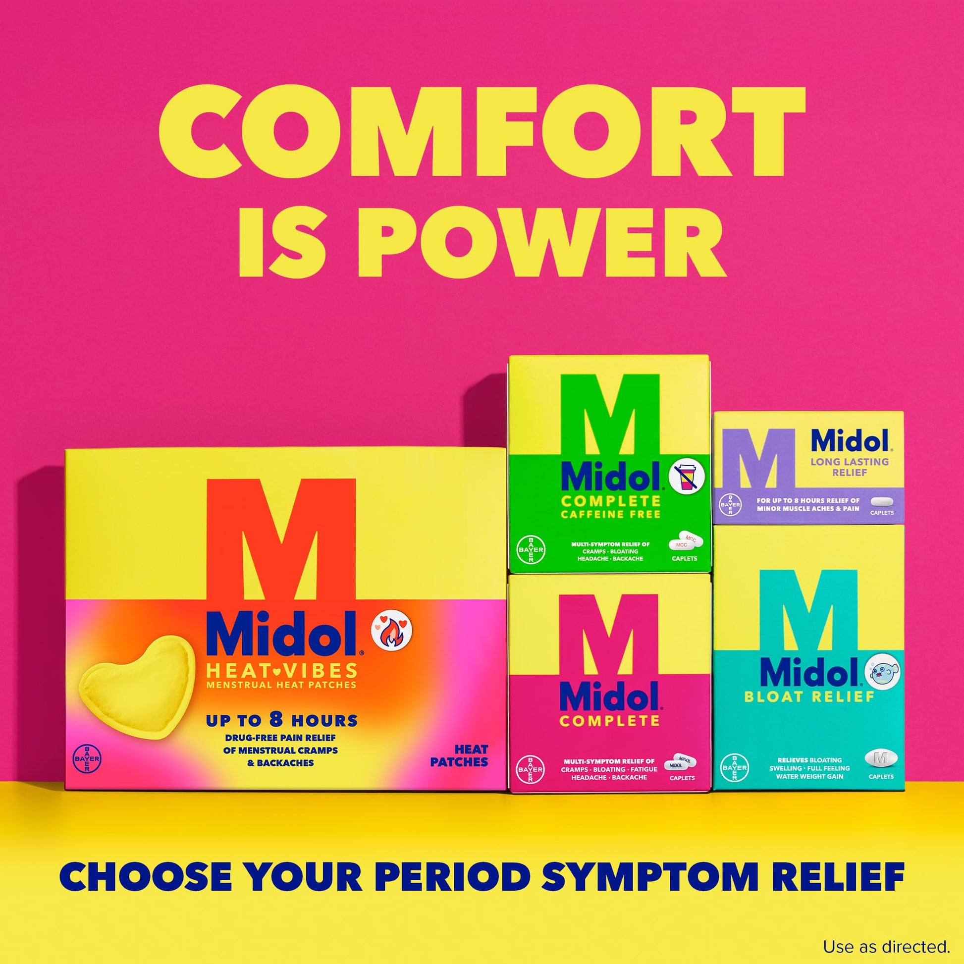 Midol Complete On The Go Caplets with Acetaminophen for Menstrual Symptom Relief, Period Cramp and Menstrual Pain Relief, 50 Count (25 Pouches of 2) Midol buy australia supplements