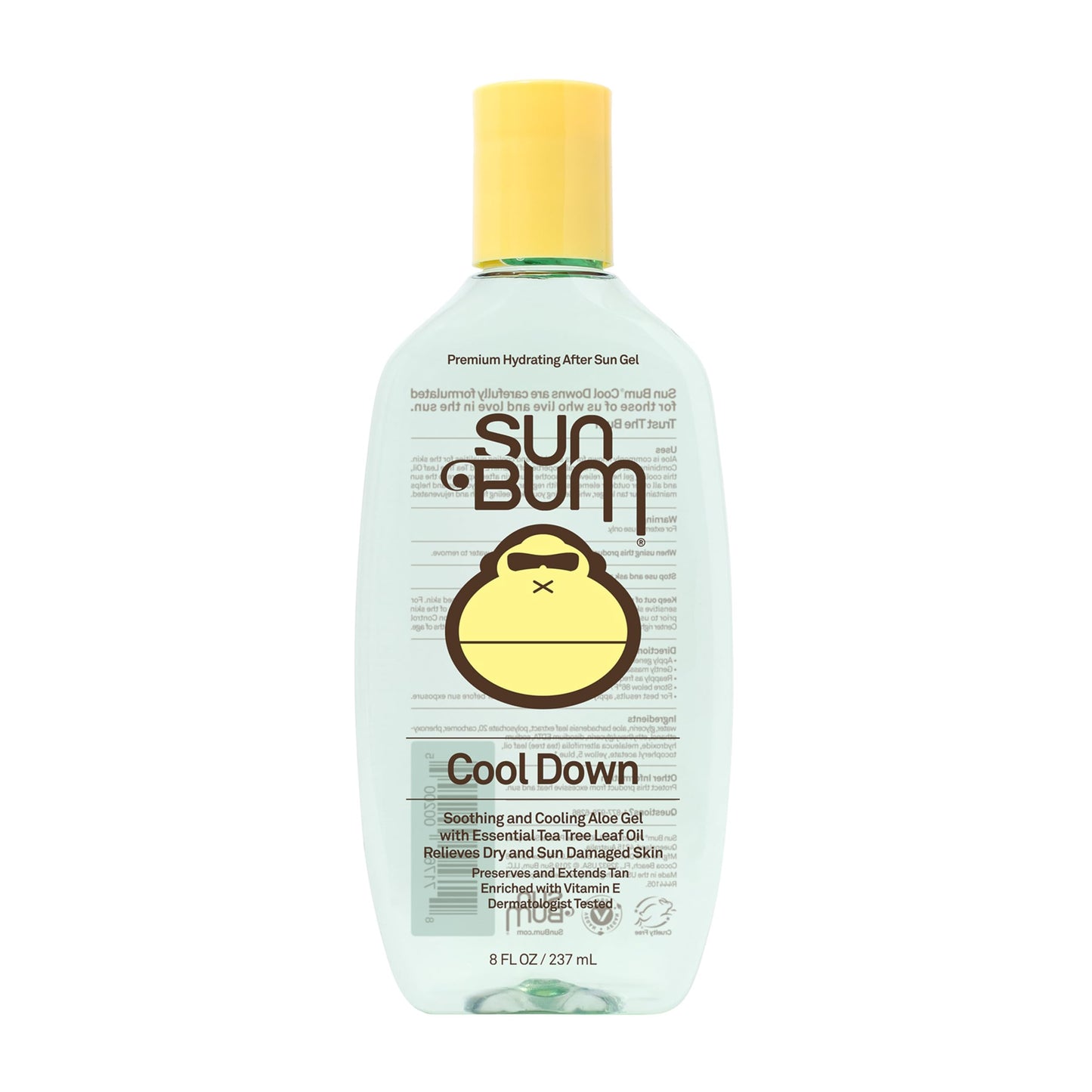 Sun Bum Cool Down Aloe Vera Gel - Vegan After Sun Care to Soothe and Hydrate Sunburn - 8 oz Sun Bum