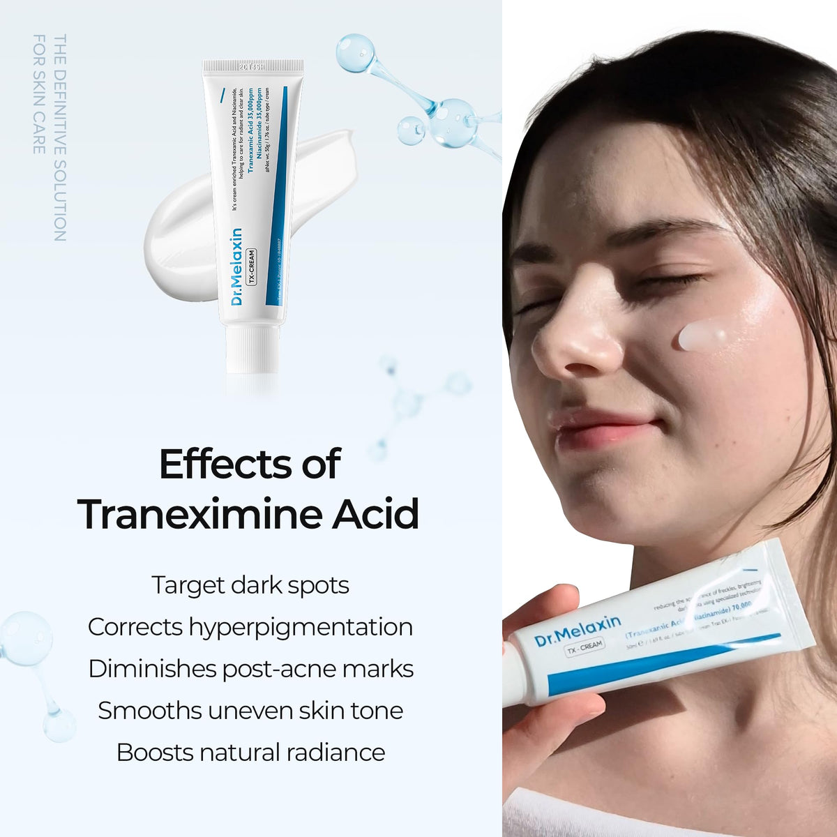 DR.Melaxin TX Tranexamic Acid CREAM | Skin freckle Cream, Blemishes, Anti-pigmetation korean skin care | Korean Cosmetics | 1.7 fl oz (50 ml) Dr.Melaxin