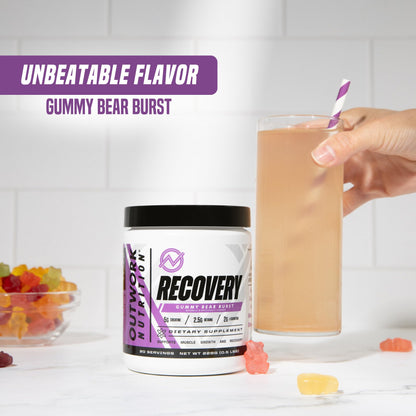 Outwork Nutrition Post Workout Recovery Powder - Creatine Monohydrate, KSM-66 Ashwagandha & Tart Cherry - Speeds Recovery, Eases Soreness - Creatine Powder for Men & Women, Orange Sherbet, 230 Gr