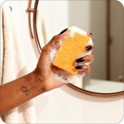 Glo Melanin Turmeric Brightening Soap with Vitamin C, Alpha Arbutin & Oats Glo Melanin