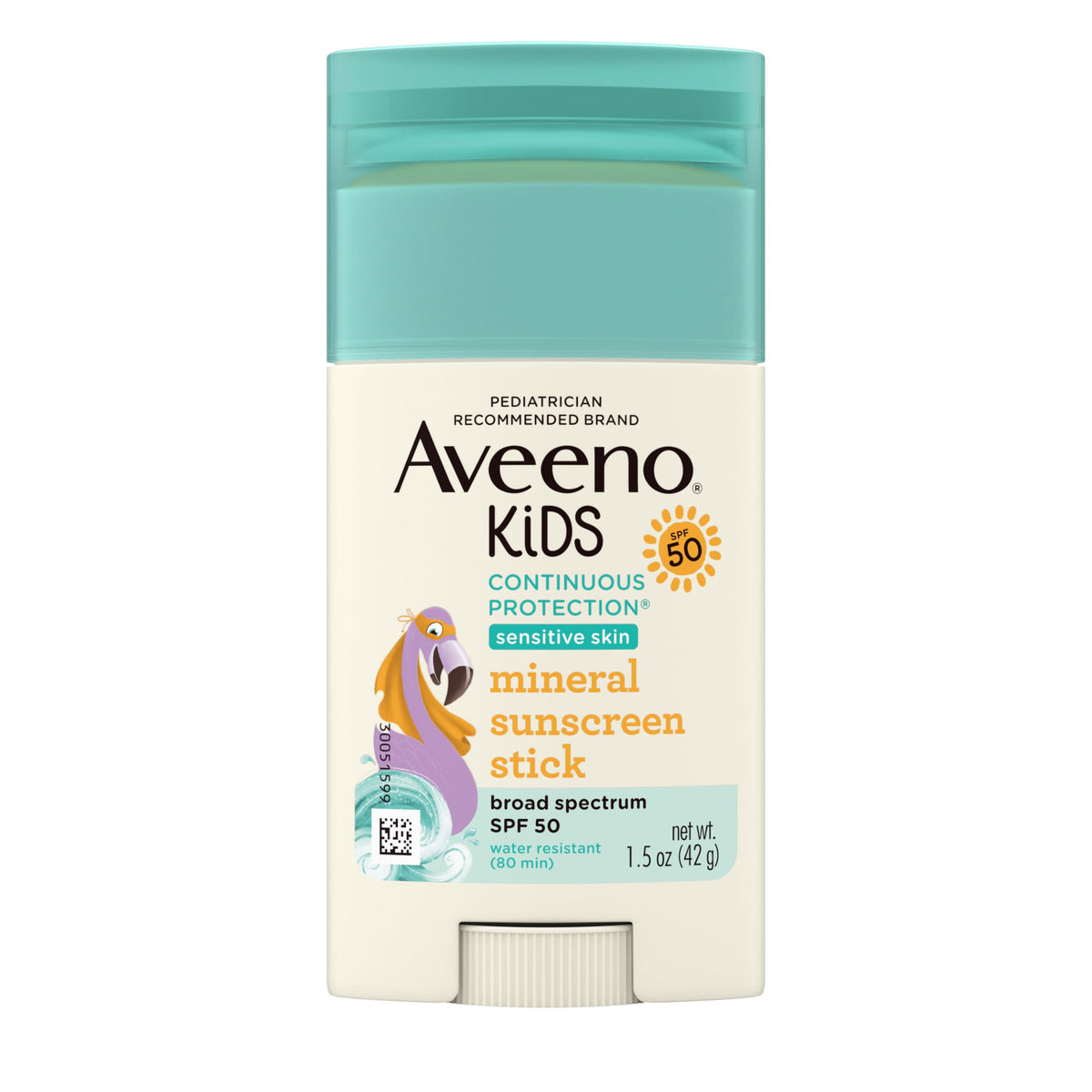 Aveeno Kids Zinc Oxide Sunscreen Stick SPF 50, 1.5 oz Aveeno