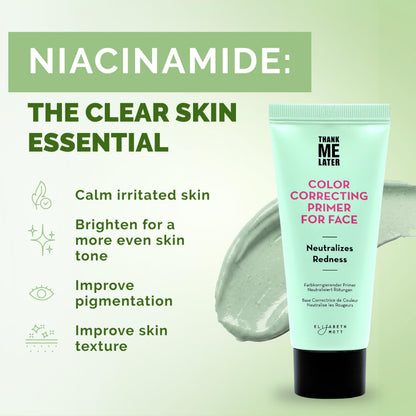 Elizabeth Mott Thank Me Later Color Correcting Face Primer, 30g Elizabeth Mott