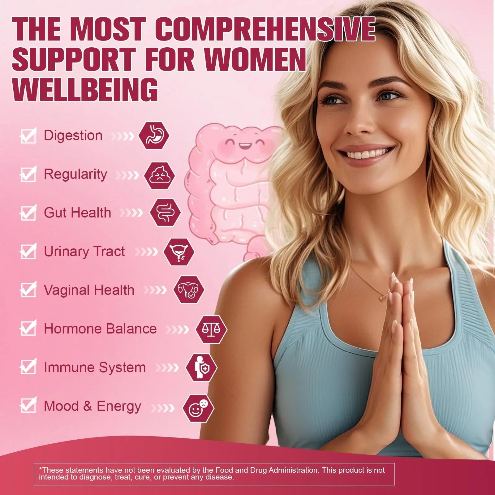 Totaria Probiotics for Women, 120 Billion Women Probiotic, with Akkermansia, Digestive Enzymes & Prebiotics, Cranberry, D-Mannose, for Gut, Vaginal, Urinary, Immune, PH Balance, 120 Vegan Capules Totaria buy australia supplements