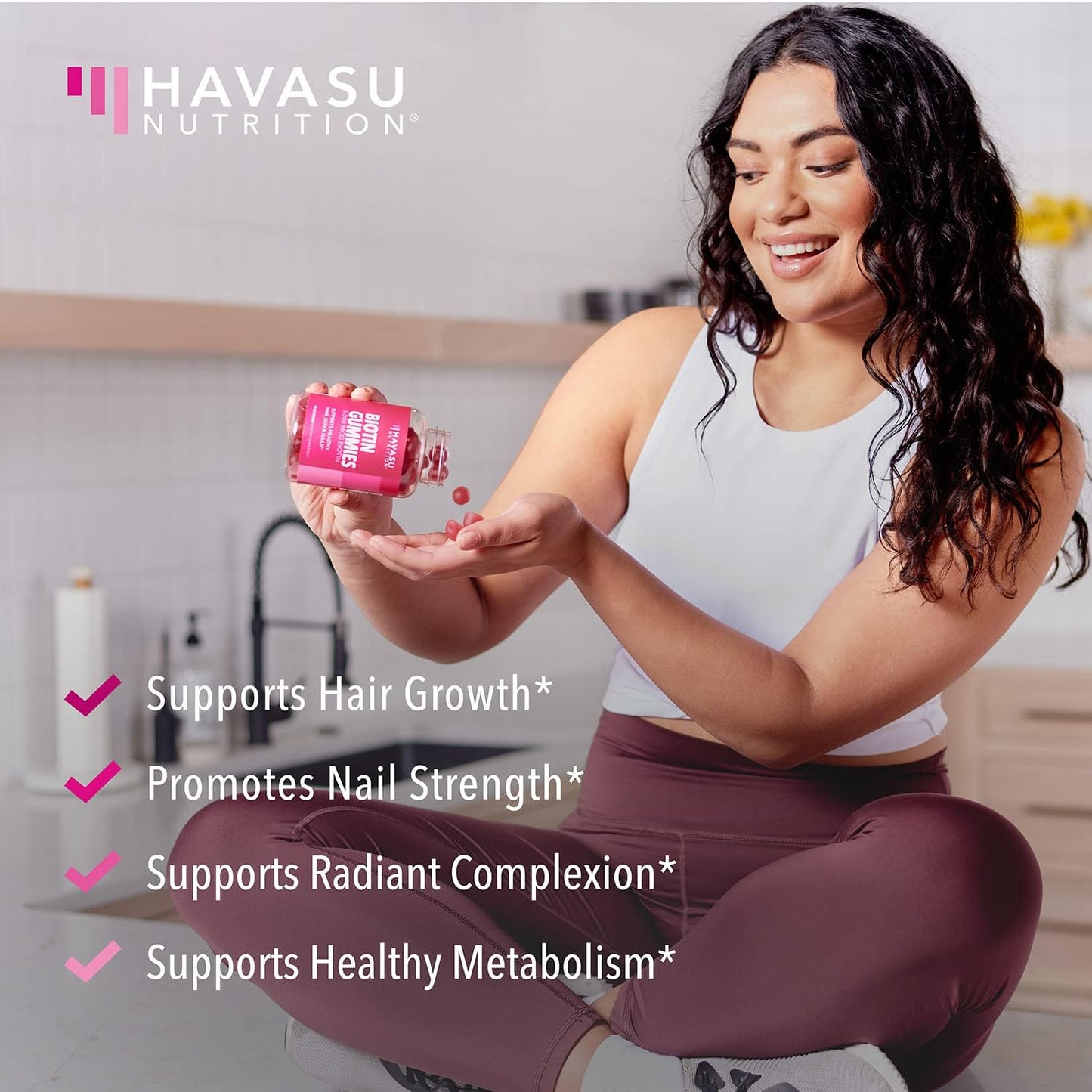 Biotin Gummies 5000mcg Per Serving for Hair, Skin & Nails, Strawberry, 90ct | Non-GMO and Gluten Free 5000mcg Biotin Gummies for Women and Men, GLP-1 Nutritional Support for Hair Health, 45 Servings Gsupps Australia