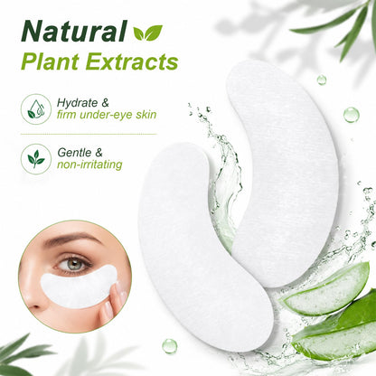 tifanso 130 Pairs Lint Free Hydrogel Under Eye Pads for Eyelash Extensions tifanso