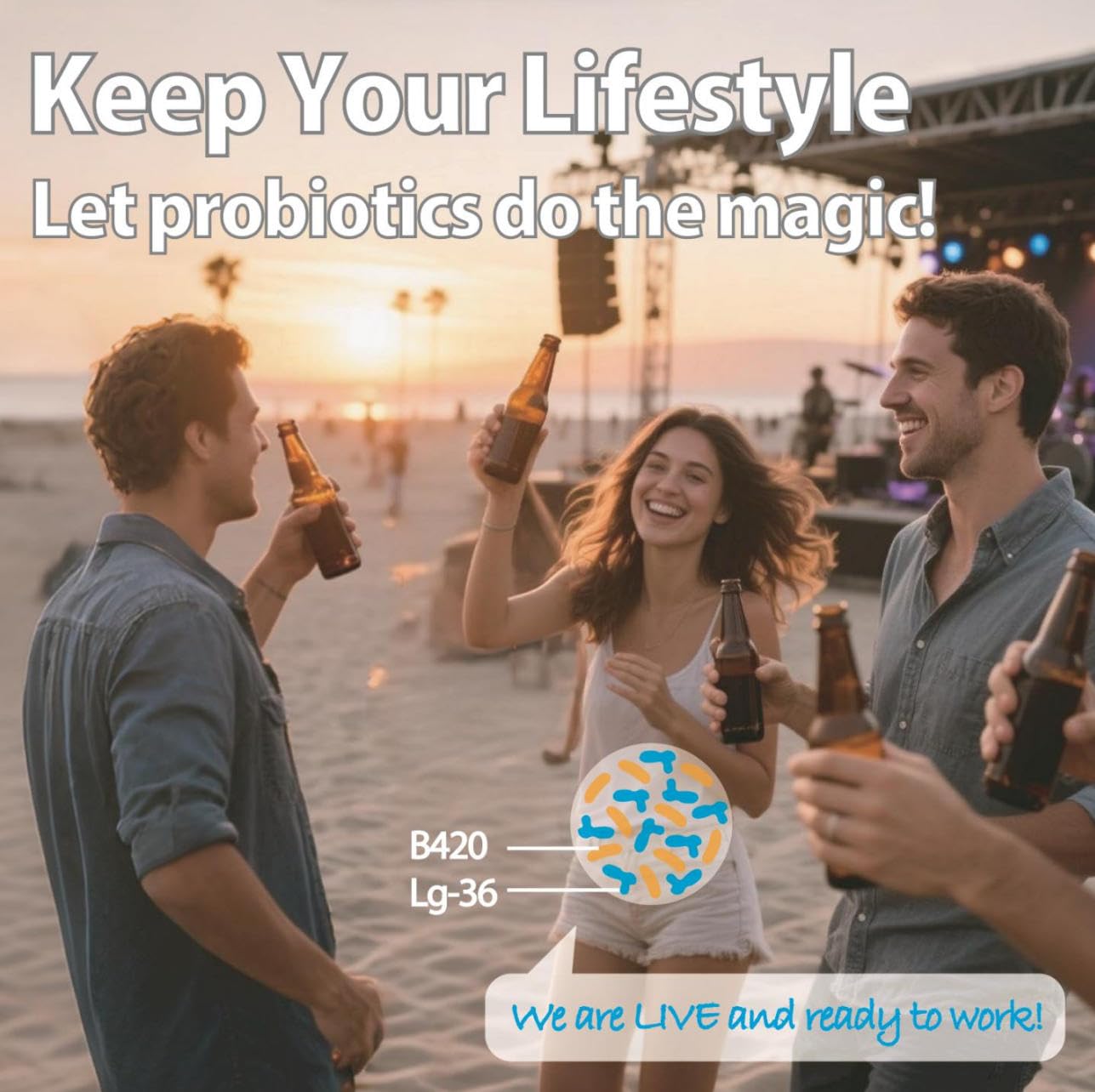 Life-Space Shape B420 Probiotics for Shape Better, Boost, Clinically Backed Metabolism Support, Prebiotic + Probiotics for Women and Men Life-Space
