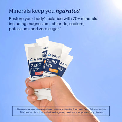 Trace Minerals ZeroLyte Salty Watermelon Flavor - Sugar Free Electrolyte Drink Mix - Supports Hydration, Energy, Stamina - Ancient Sea Salt, Trace Minerals