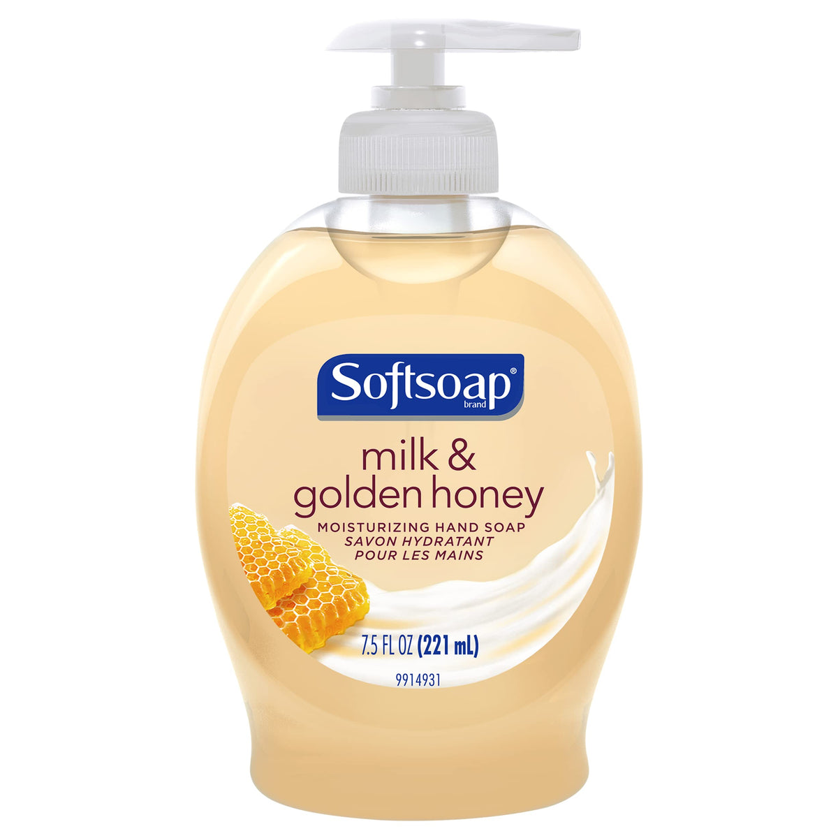 Softsoap Moisturizing Liquid Hand Soap, Milk and Honey, 7.5 Fluid Ounce, Pack of 6 (Package may vary) Softsoap