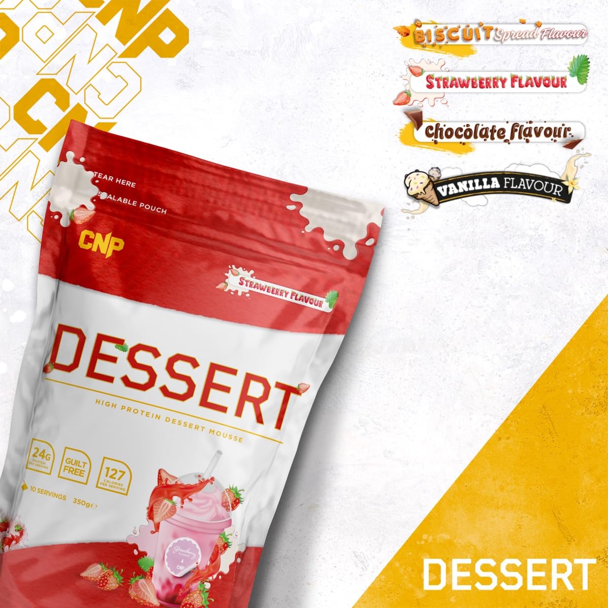 CNP Professional High Protein Dessert Mix, 25g of Dual Release Protein with Micellar Casein CNP Professional buy australia supplements