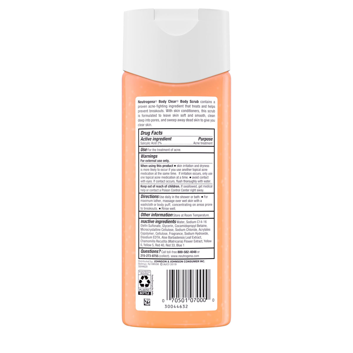 Neutrogena Body Clear Acne Body Wash & Exfoliating Scrub, 8.5 fl oz Neutrogena