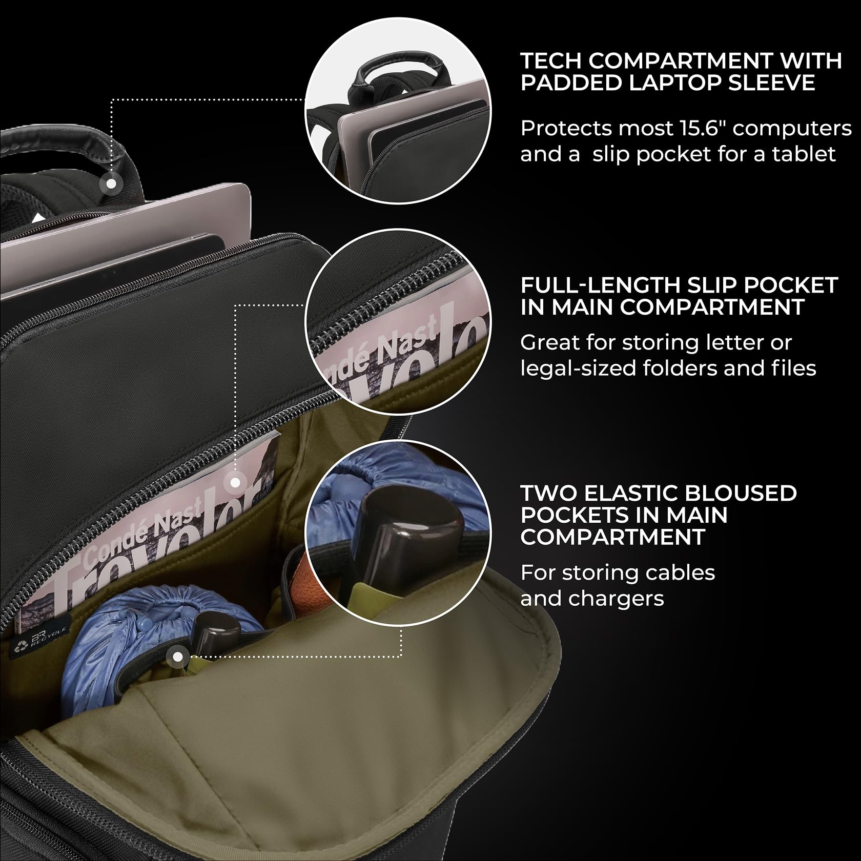 Briggs & Riley Medium Expandable Briefcase - Laptop Bag for Work & Travel, Briefs for Men & Women, Includes Shoulder Strap, Self-Repairing Zippers, Fits up to 15" Computer - HTA Collection, Black Gsupps Australia
