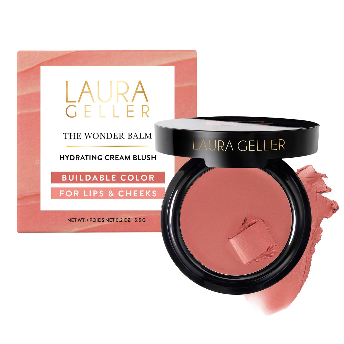 LAURA GELLER The Wonder Balm Cream Blush –Multi-Use, Pinch-Me Pink LAURA GELLER NEW YORK