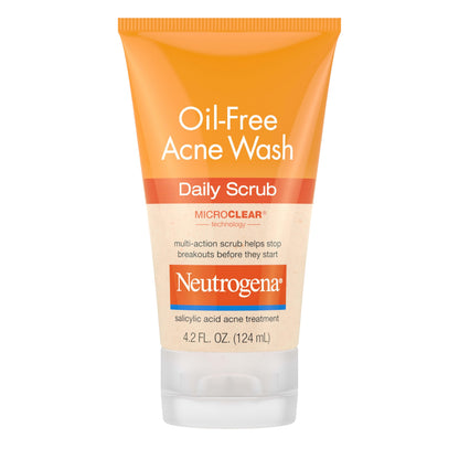 Neutrogena Oil Free Daily Acne Face Scrub, 4.2 oz Neutrogena