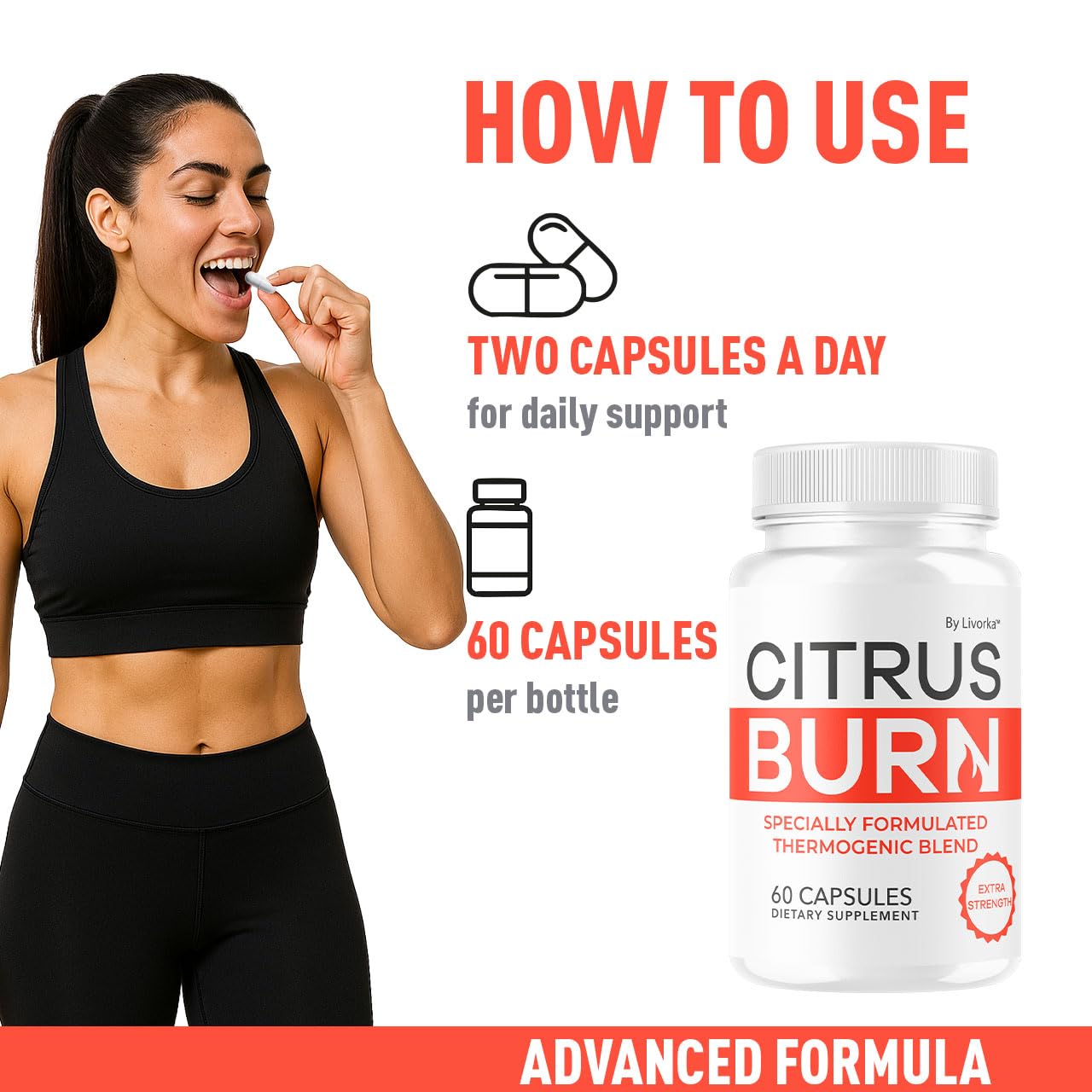 (5 Pack) Citrus Burn Capsules - Official CitrusBurn Pills Supplement Support All Natural Ingredients Advanced Formula Premium Multivitamin for Overall Health & Wellness, 300 Capsules for 5 Months LIVORKA buy australia supplements