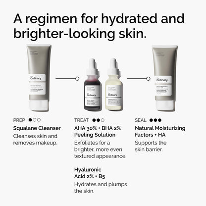 The Ordinary AHA 30% + BHA 2% Peeling Solution, Advanced Exfoliating Peel for Brighter Skin, 1 Fl Oz The Ordinary