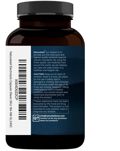 Advanced Electrolyte Pills, 240 Capsules | Salt Pills with Electrolytes for Fasting Hydrating | Made with Himalayan Pink Salt, Sodium, Potassium, Magnesium & More – Keto NatureBell