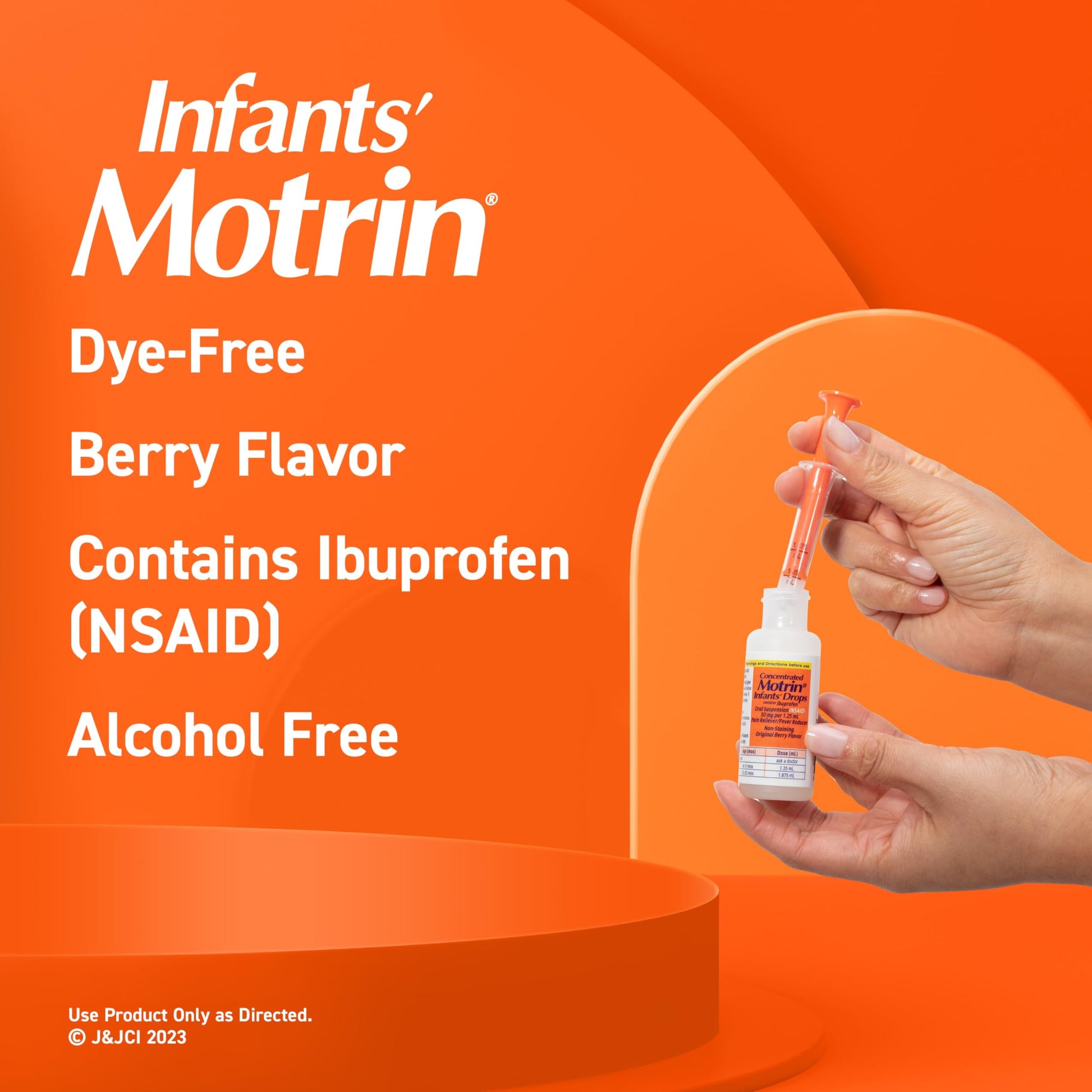Infants’ Motrin Infant Ibuprofen Oral Suspension Concentrated Drops, NSAID Fever Reducer & Pain Reliever for Babies, Dye Free, Alcohol-Free, Berry Flavor, Includes Enclosed Syringe, 1 fl. oz Infants' Motrin buy australia supplements