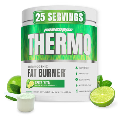 ProSupps Thermogenic Fat Burner Powder, Molten Mango - Weight Loss & Metabolism Booster Pre Workout Supplement for Women & Men - Supports Appetite Control & Boosts Energy - Gluten-Free - 25 Servings