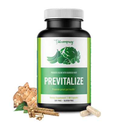 BB Company Previtalize | Prebiotics for Women, Prebiotic Fiber for Gut Health, Digestive Health | Food for Good Probiotics BB Company
