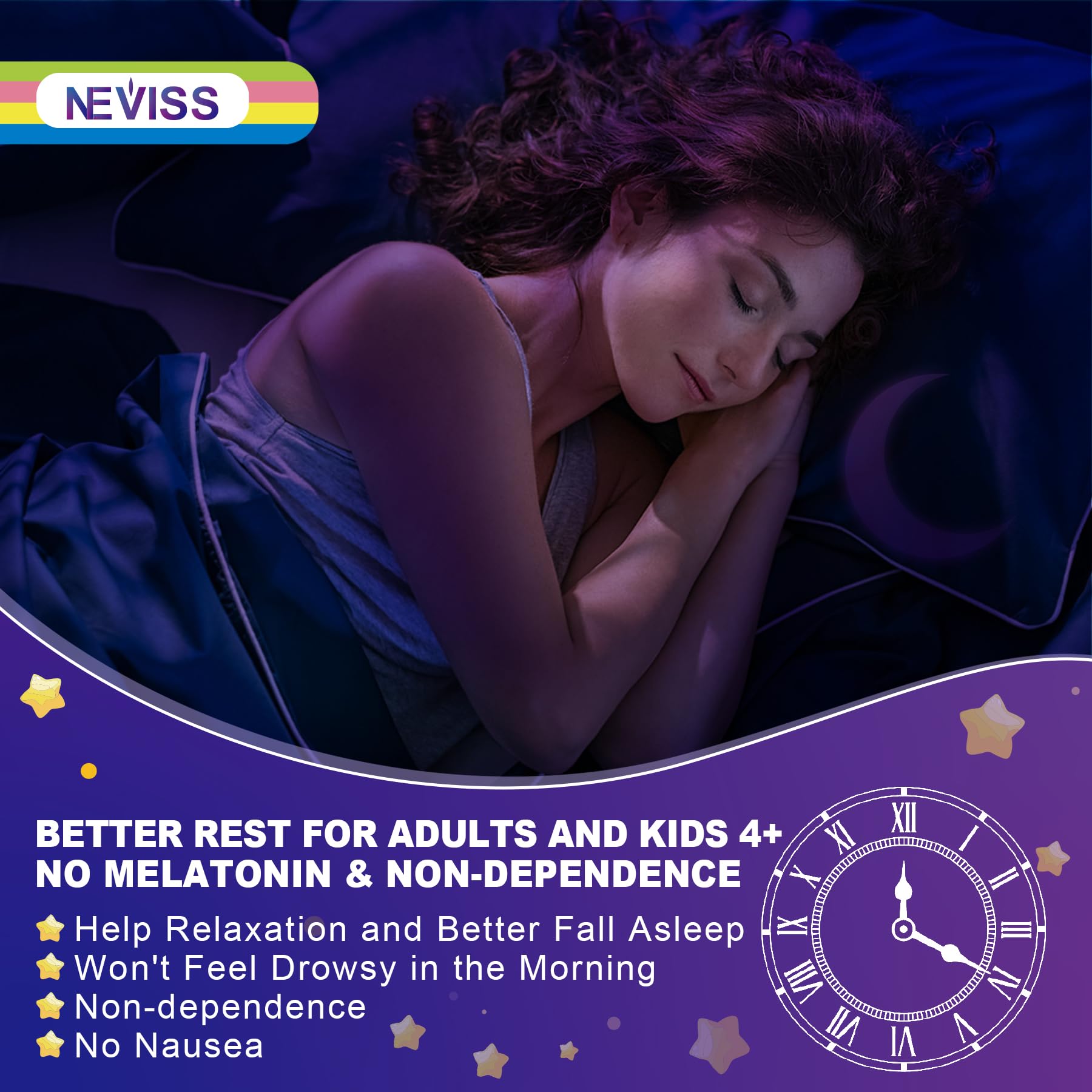 Neviss Magnesium Glycinate + Calcium Filled Gummies for Adults and Kids 4+, Kids Sleep Gummies Melatonin Free, Sugar Free Magnesium Supplement with B6 D3, L-Theanine for Zzz & Relax, Brain,Bone,Muscle NEVISS buy australia supplements