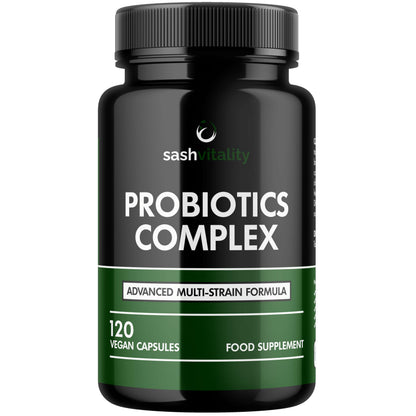 Probiotics & Prebiotics | 435 Billion CFU | Bio Cultures Complex | 120 Vegetarian Capsules for Women & Men - Lactobacillus Acidophilus, Bifidobacterium SASH Vitality