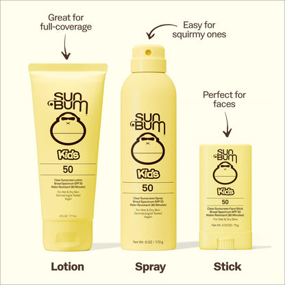 Sun Bum Kids SPF 50 Clear Face Stick Sunscreen - Travel Size, 0.53 oz Sun Bum