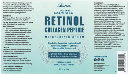 Ebanel Bundle of 40% Urea Cream 4.6 Oz, and 2.5% Retinol Moisturizer Ebanel buy supplements Au