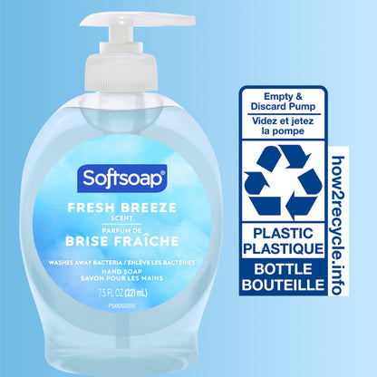 Softsoap Liquid Hand Soap, Fresh Breeze - 7.5 Fl Oz (Pack of 6) Softsoap