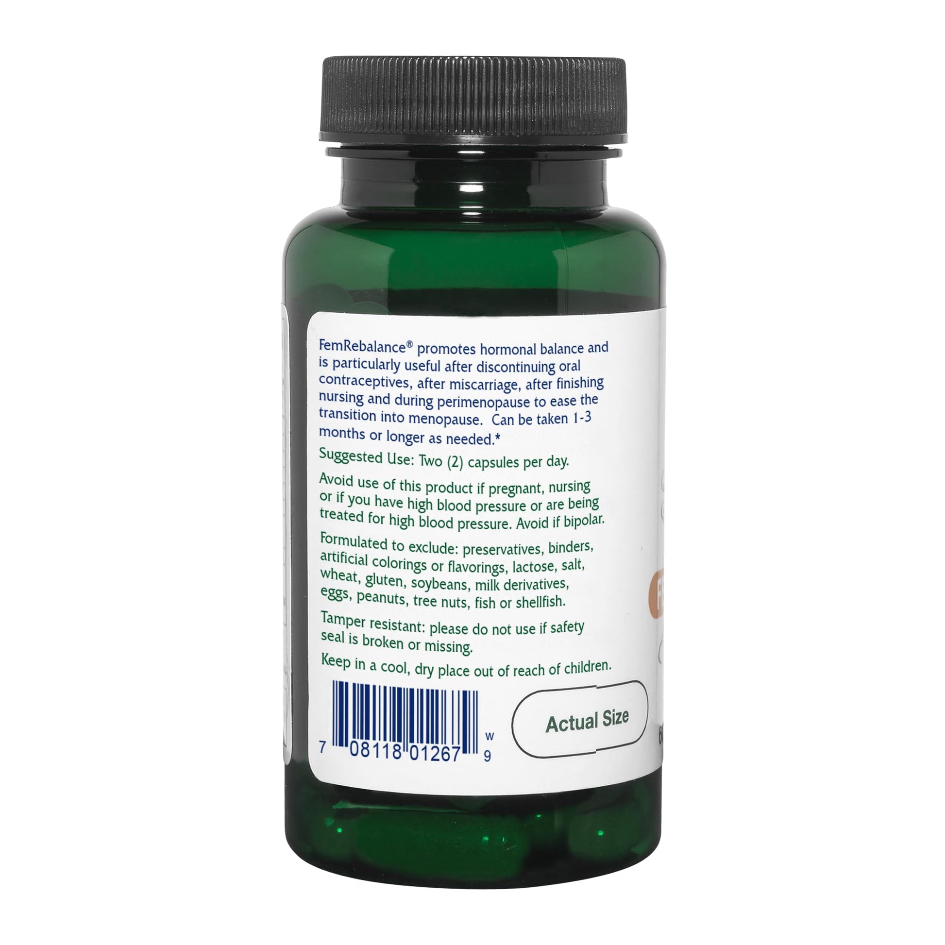 Vitanica FemRebalance, Hormone Balance Support for Women, Vegan, 60 Capsules Vitanica buy australia supplements