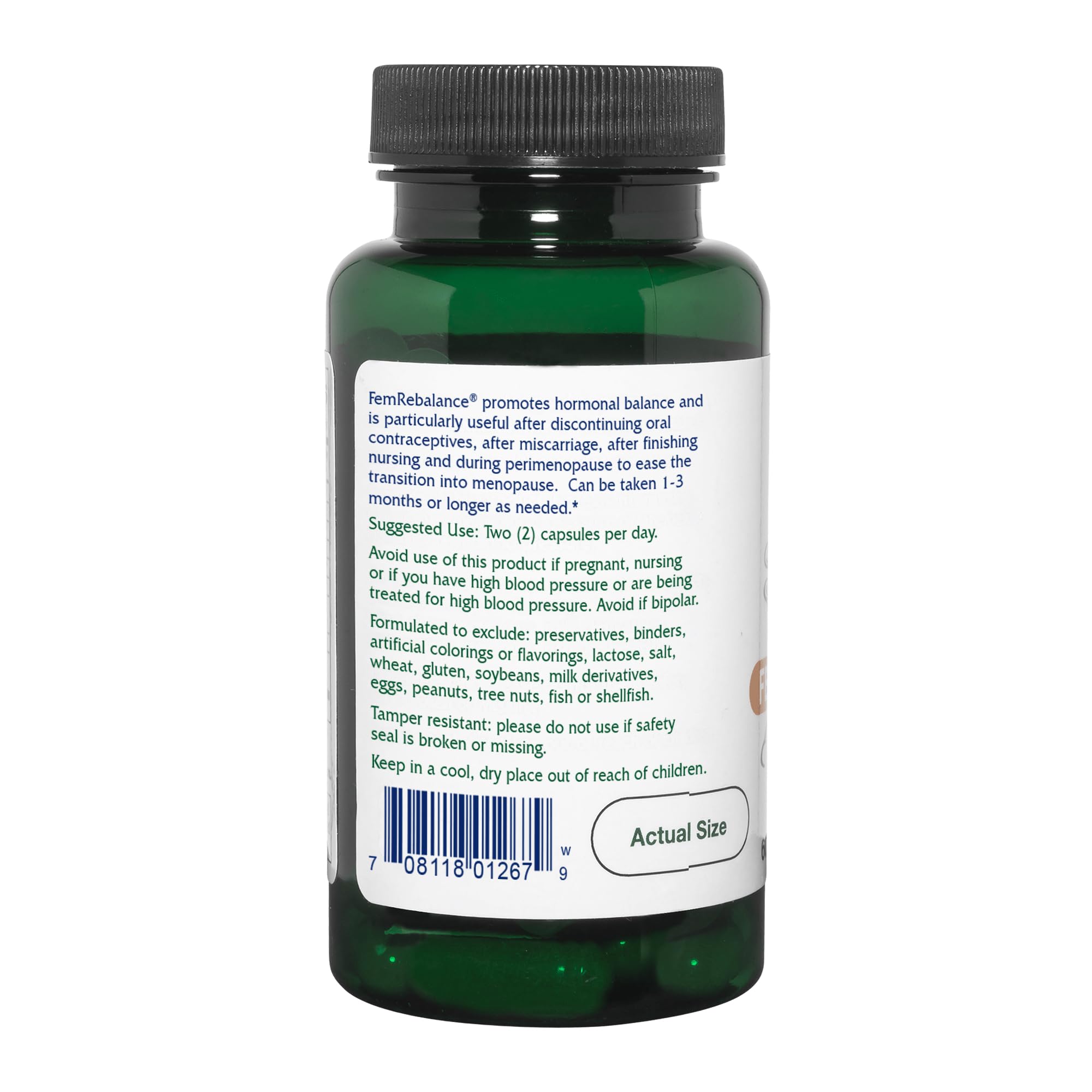 Vitanica FemRebalance, Hormone Balance Support for Women, Vegan, 60 Capsules Vitanica buy australia supplements