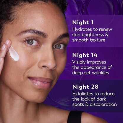 Olay Retinol Night Cream for Women, MAX, Anti-Aging Face Mousturizer, Fragrance-Free, Non Greasy - Anti-Wrinkle, Smooth Fine Lines, Hydrating Skin Care - Triple Collagen Cream, Niacinamide, 1.7oz Olay