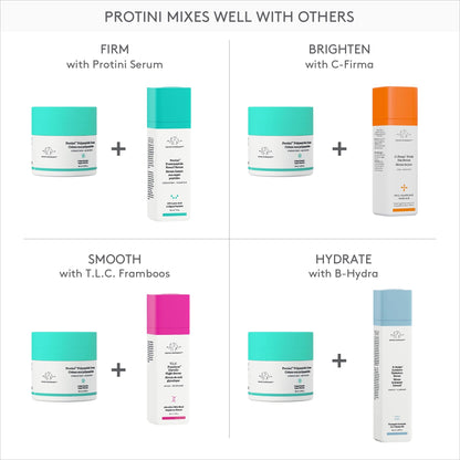 Drunk Elephant Protini Polypeptide Cream - 50 ml/1.69 fl oz - Firming Moisturizer - Clean Clinical Skincare - Cruelty-Free - Dermatologist-Tested - Free of Essential Oils, Silicones, and Fragrance Drunk Elephant