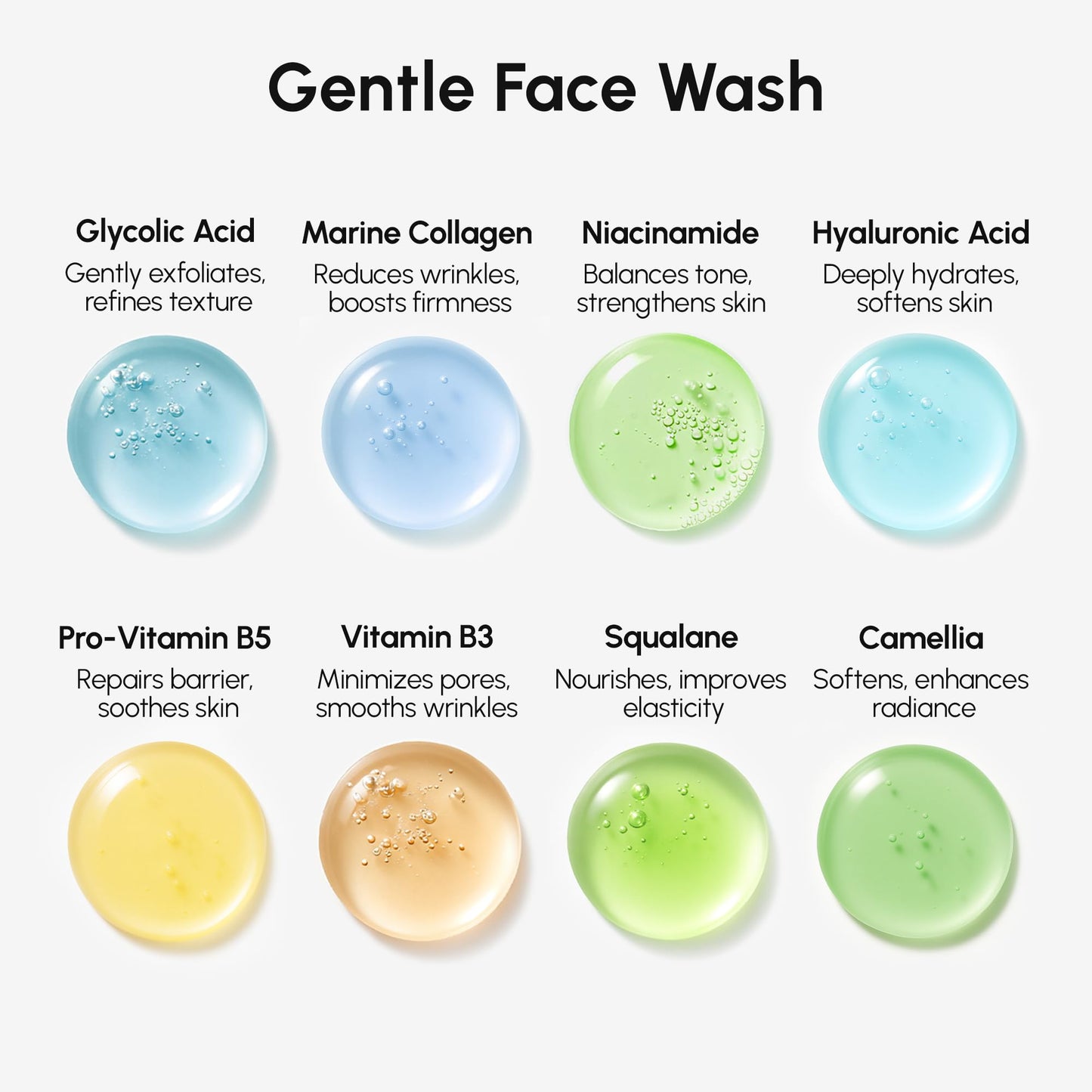 MAREE Face Exfoliator – Microdermabrasion Facial Scrub & Exfoliating Face Wash for Women – Collagen & Glycolic Acid – Gentle Scrub and Exfoliant MAREE