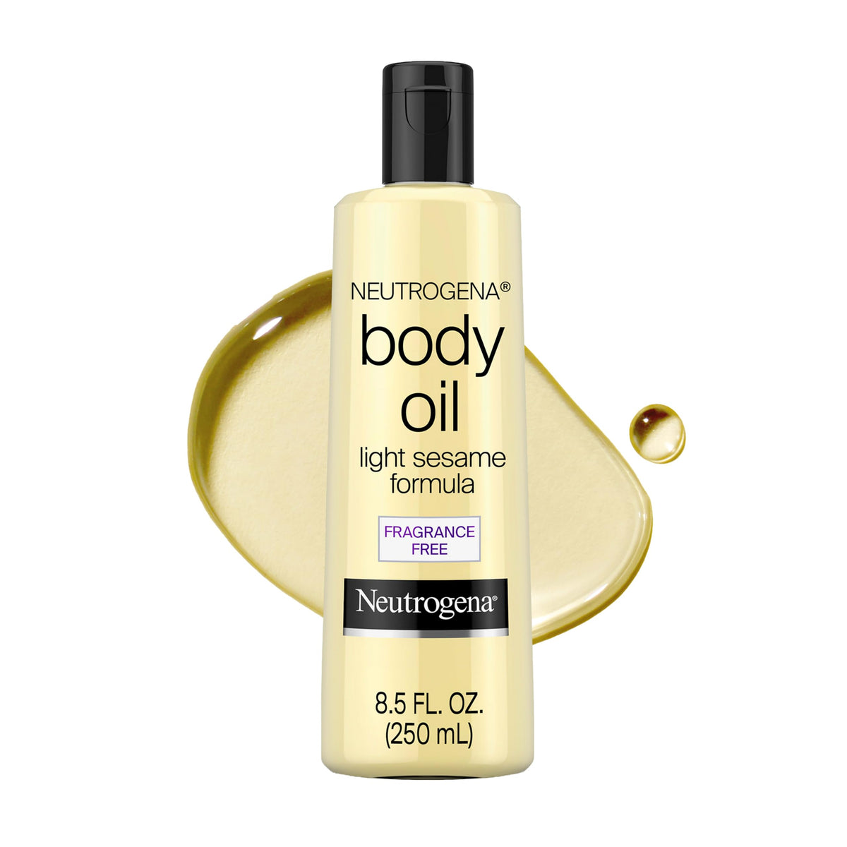 Neutrogena Body Oil Light Sesame Formula, Fragrance-Free, 8.5 fl. oz Neutrogena