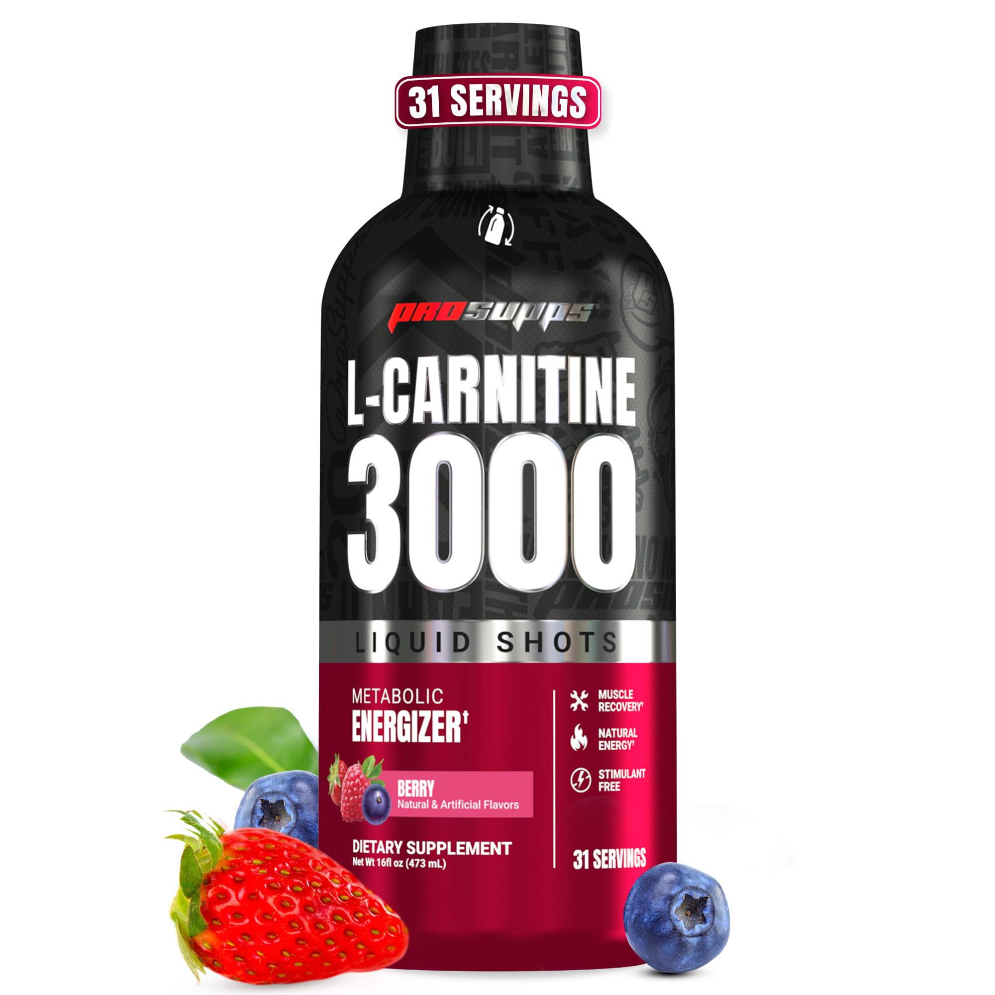 ProSupps L-Carnitine Liquid 3000, Stimulant-Free Liquid Shots for Men & Women - Clean Workout Drink for Energy, Performance & Muscle Recovery ProSupps buy australia supplements