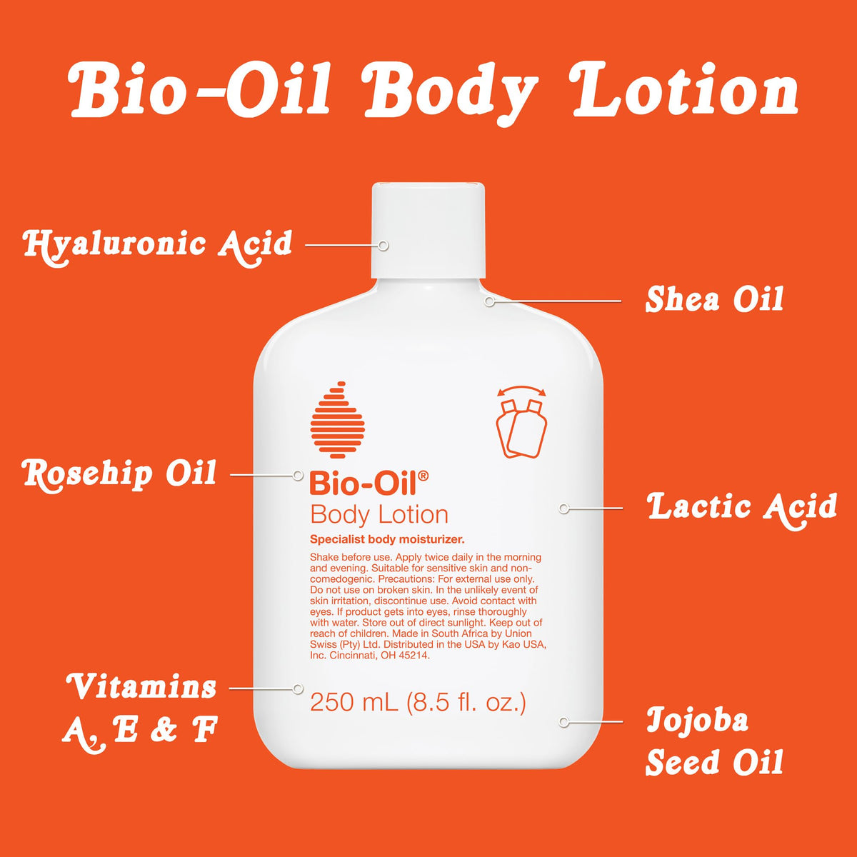 Bio-Oil Moisturizing Body Lotion, Dry & Sensitive Skin, 8.5 fl oz Bio-Oil