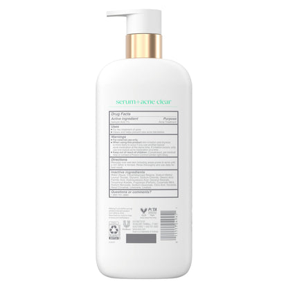 Dove Serum + Acne Clear Body Wash with 1% Salicylic Acid, 18.5 oz Dove