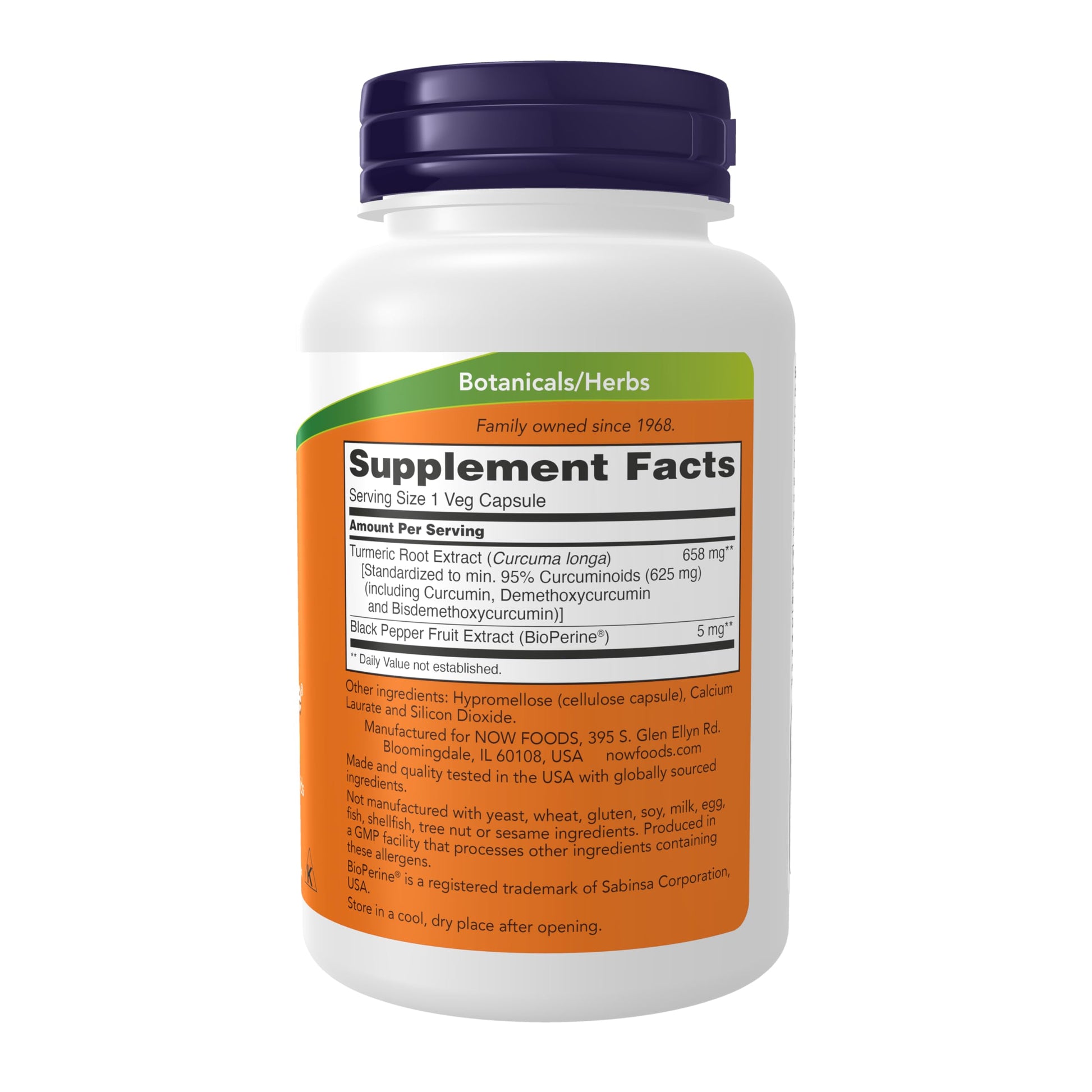 Now Supplements, Turmeric Curcumin with BioPerine, 90 Veg Caps Gsupps Australia