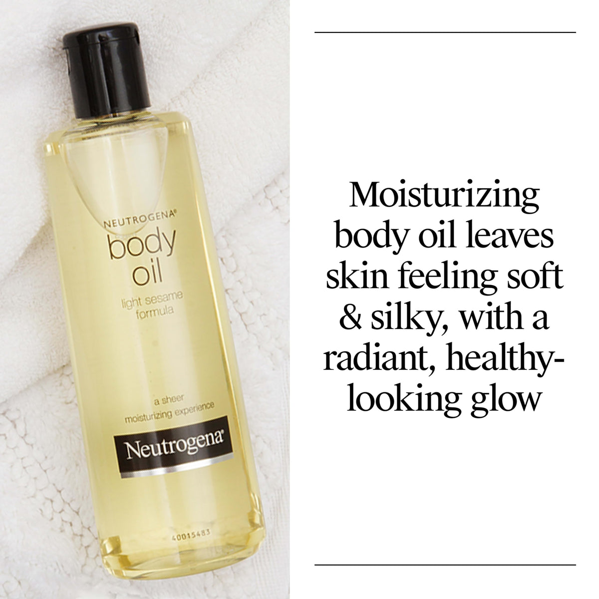 Neutrogena Body Oil Light Sesame Formula, 16 fl. oz Neutrogena