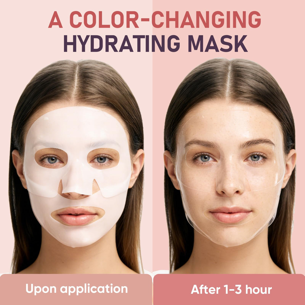 Bio-Collagen Facial Mask 8 EA, Hydrating & Soothing Hydrogel Face Mask TEAWOO