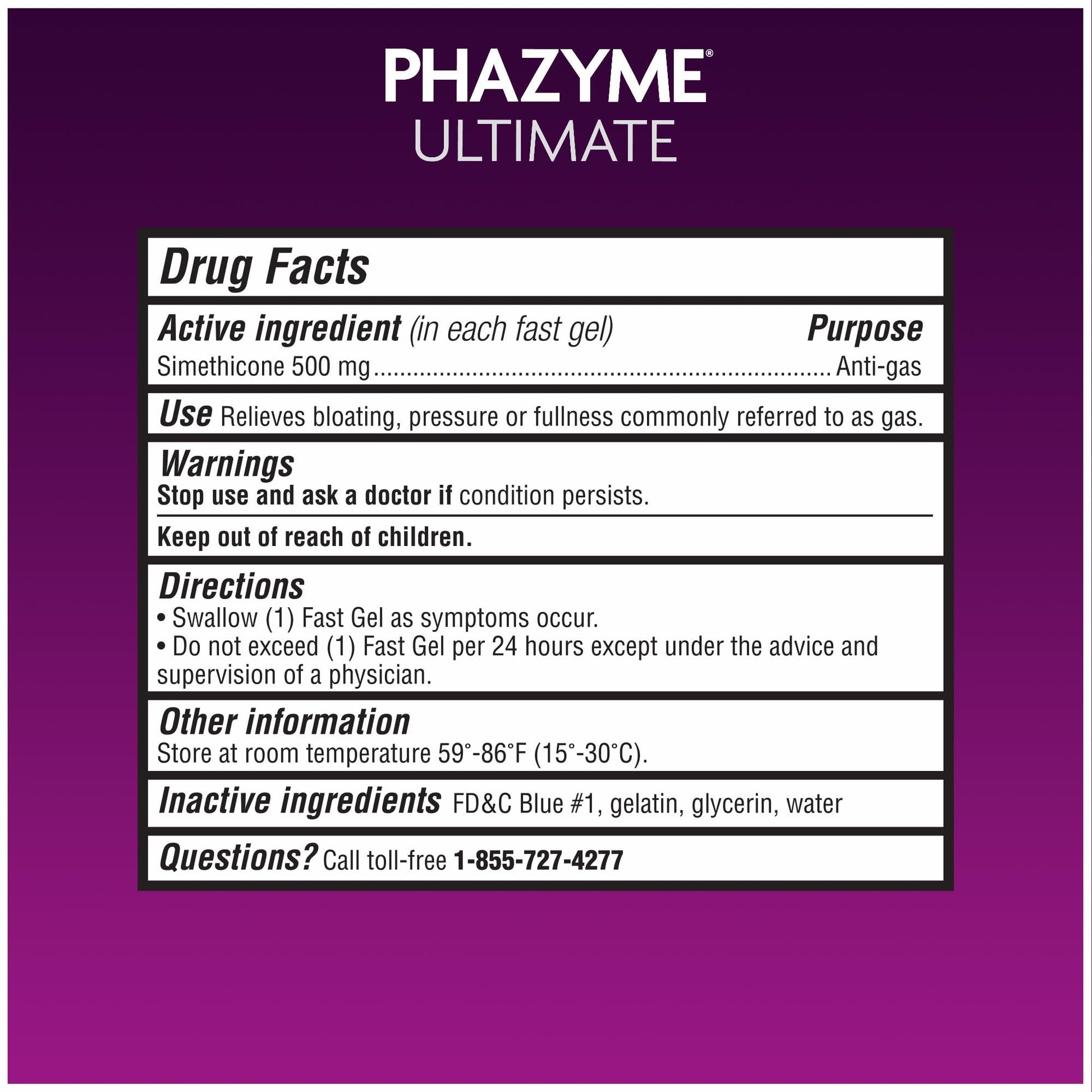 Phazyme Ultimate Strength Anti-Gas 500 mg Simethicone Gas Relief for Adults, Fast Gels Quickly Ease Bloating, Pressure and Discomfort, 20 Count Phazyme buy australia supplements