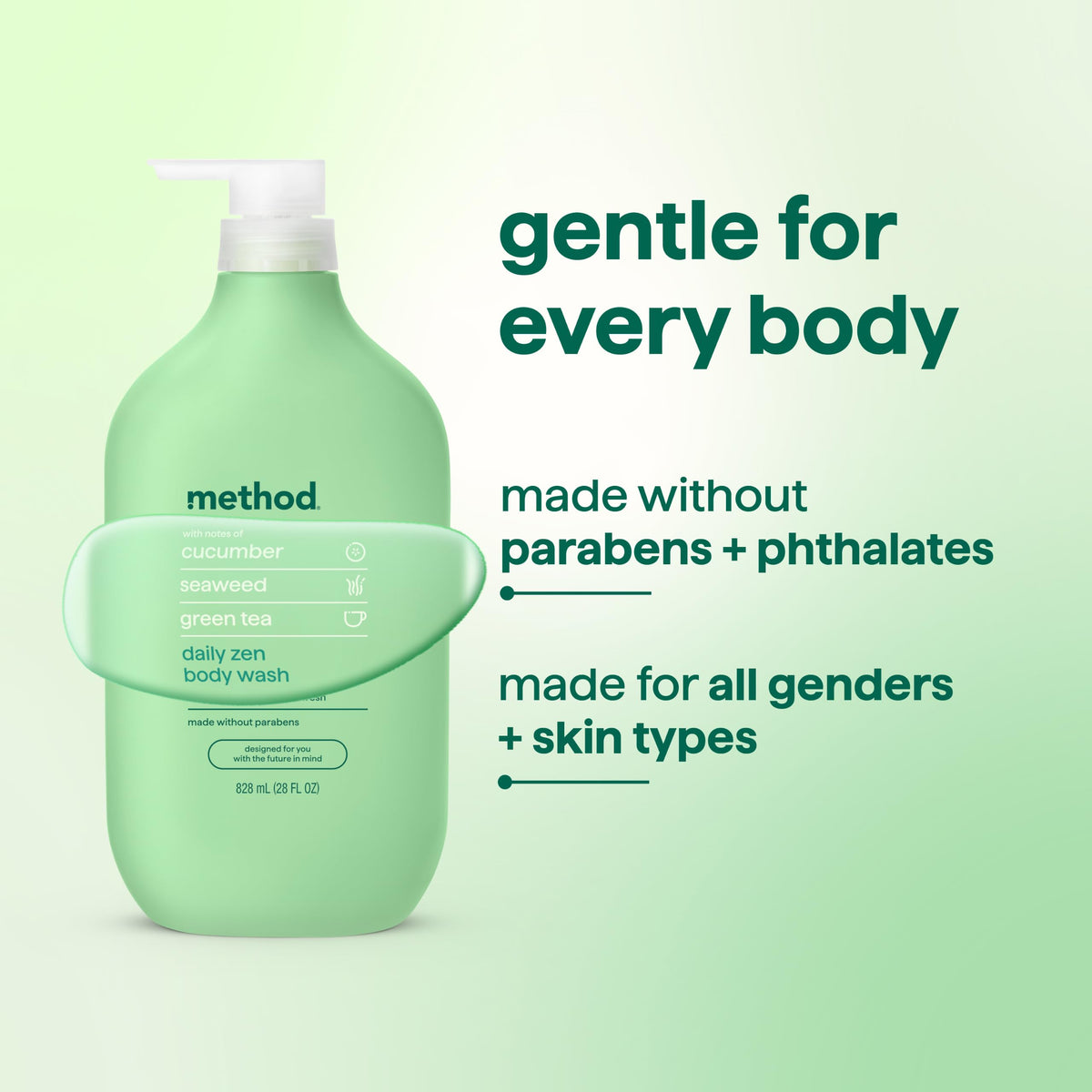 method Body Wash, Daily Zen, 28 fl oz Method