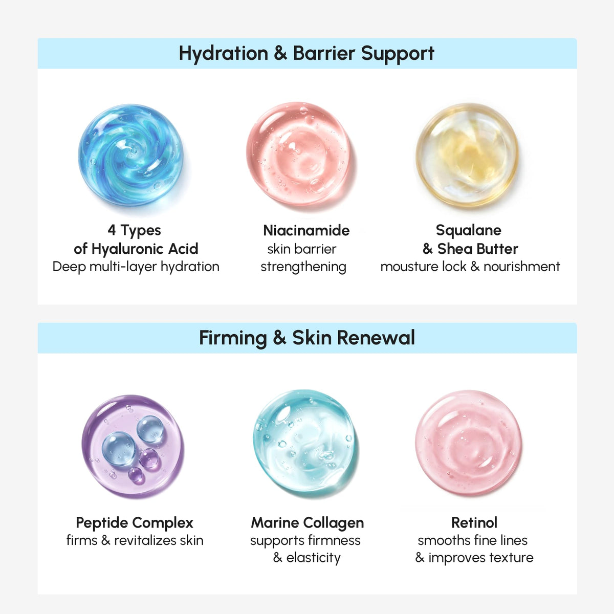 MAREE Face Moisturizer – Firming & Lifting Face Cream for Women with Collagen, Retinol & Hyaluronic Acid – Day & Night Anti-Aging Facial Wrinkle DD Cream Moisturizer for Dry Skin – 1.7 Fl Oz MAREE