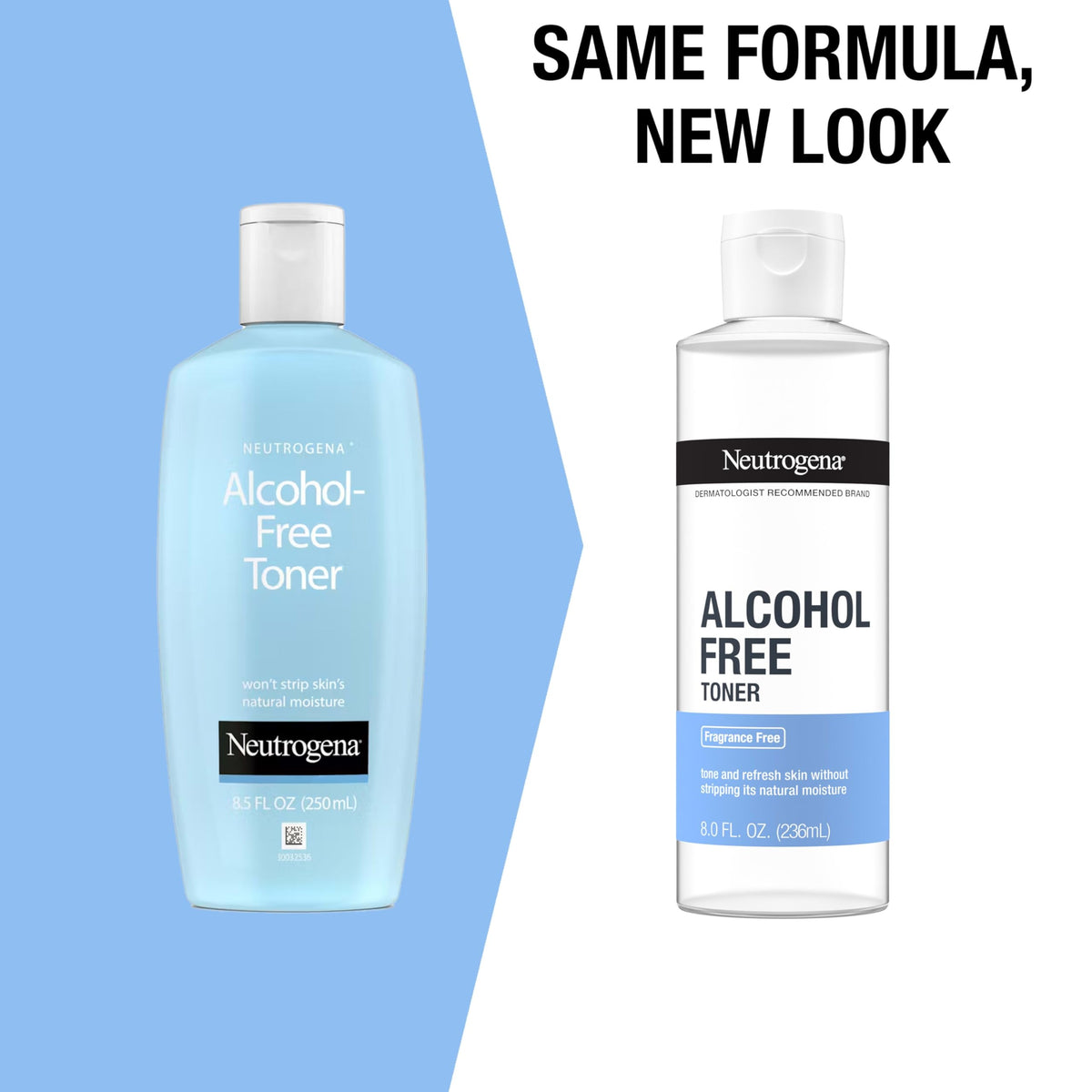 Neutrogena Alcohol-Free Gentle Daily Facial Toner, Fragrance-Free to Tone & Refresh Skin, Gently Removes Impurities & Reconditions Skin, Hypoallergenic, 8 fl. oz Neutrogena