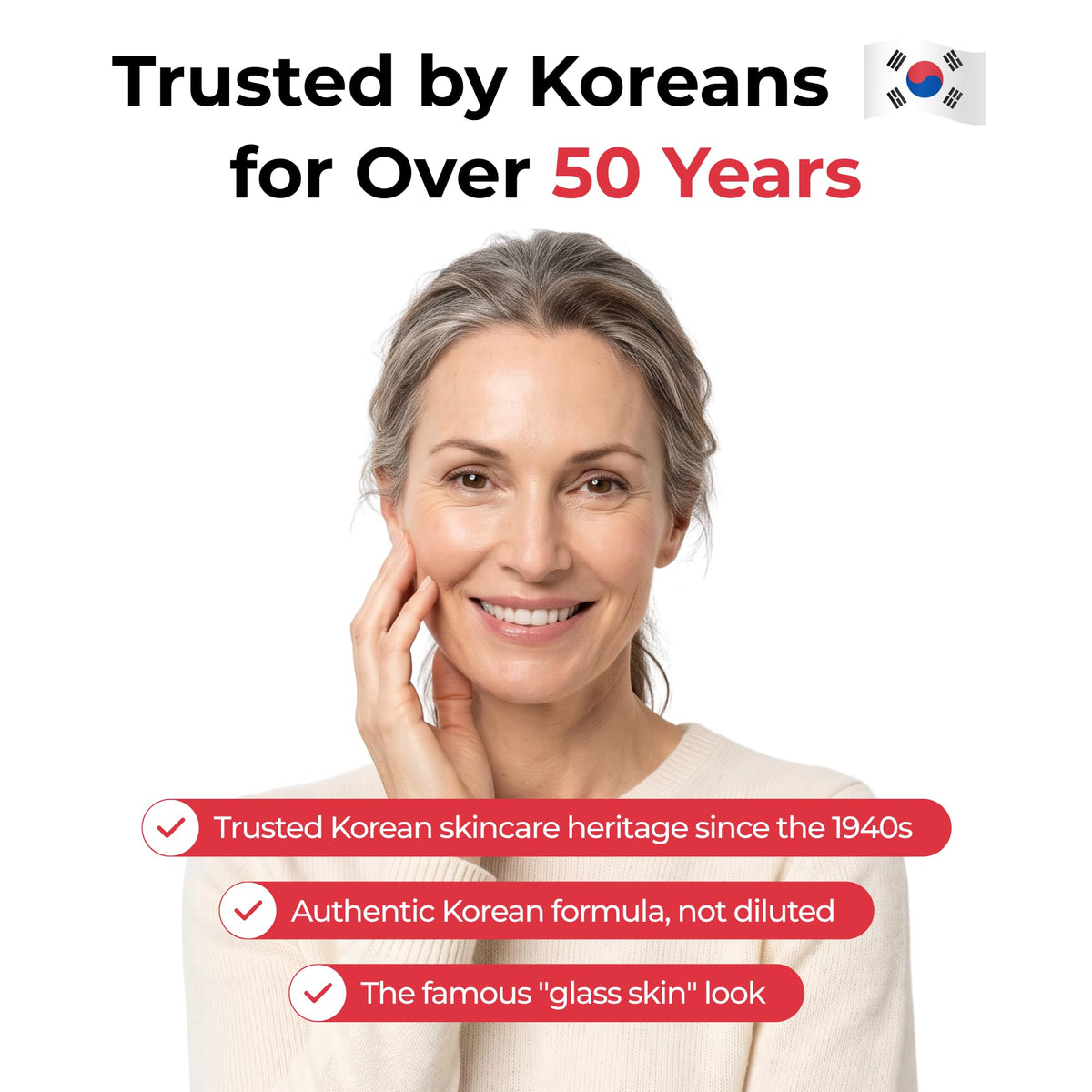 Koriderm Time Reverse Cream, Korean Skin Care Face Moisturizer, 1.69 Fl Oz Koriderm
