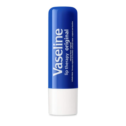 Vaseline Lip Therapy Care Original, Fast-Acting Nourishment, Ideal for Chapped, Dry, Cracked, or Damaged Lips, Lip Balm, 0.16 Ounce (Pack of 4) Vaseline